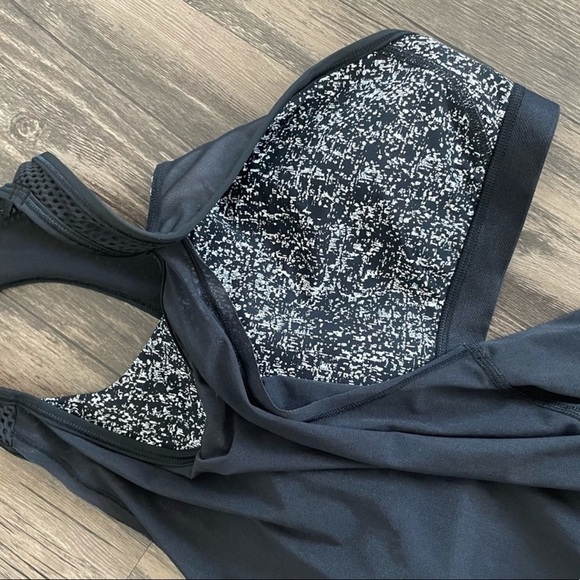 Lululemon Fit Physique Tank Black / Suited Print White Black Size 4 - Picture 6 of 15